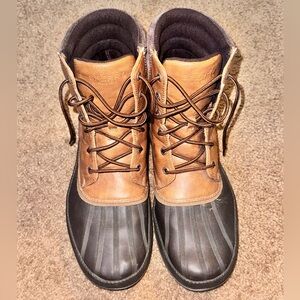 Sperry Men's Brown and Black Weatherproof Boots